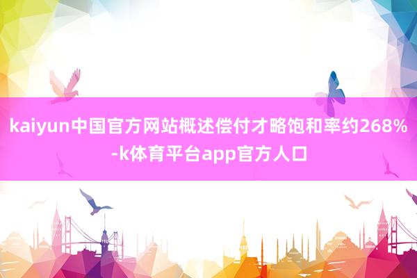 kaiyun中国官方网站概述偿付才略饱和率约268%-k体育平台app官方人口