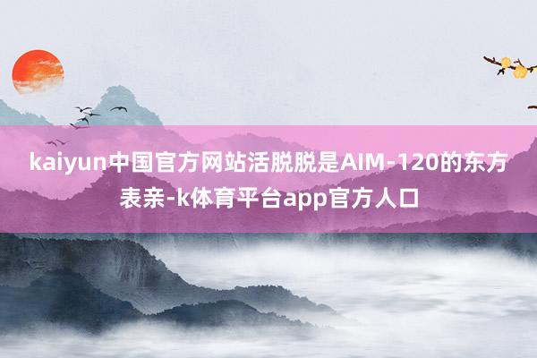 kaiyun中国官方网站活脱脱是AIM-120的东方表亲-k体育平台app官方人口