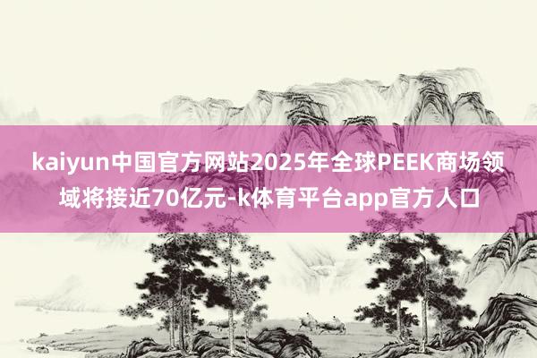 kaiyun中国官方网站2025年全球PEEK商场领域将接近70亿元-k体育平台app官方人口